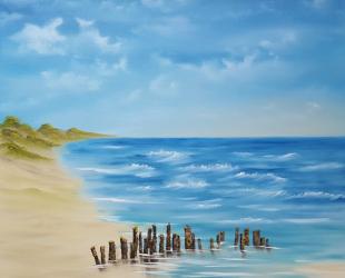 Bob Ross Am Strand